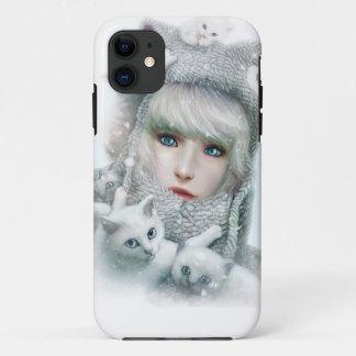 Kitten Winter iPhone 11 Hoesje