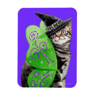 Kitten Witch Fairy Magneet