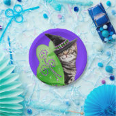 Kitten Witch Fairy Papieren Bordje (Feest)