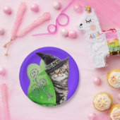 Kitten Witch Fairy Papieren Bordje (Feest)