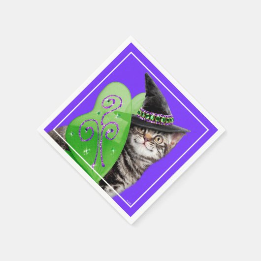 Kitten Witch Fairy Servet (Hoek)