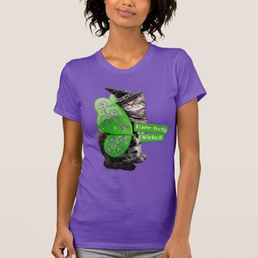 Kitten Witch Fairy T-shirt (Voorkant)