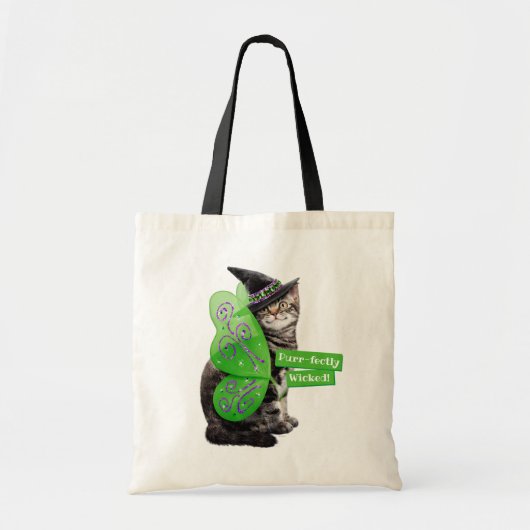 Kitten Witch Fairy Tote Bag (Voorkant)