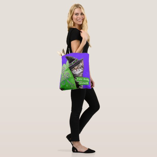 Kitten Witch Fairy Tote Bag (Op model)