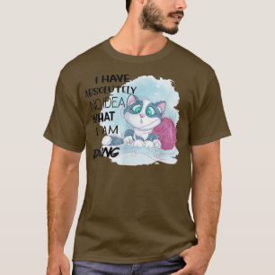 Kitten Yarn Novelty Knitting Humor Kat T-shirt