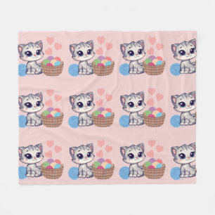 Kitten & Yarn Vliesdeken Fleece Deken