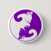 Kitten Yin Yang Button (Voorkant)