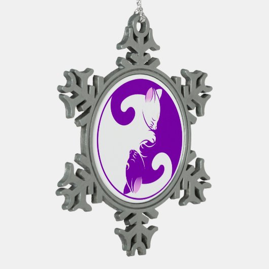 Kitten Yin Yang Pewter ornament (Links)