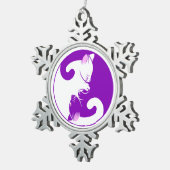 Kitten Yin Yang Pewter ornament (Rechts)