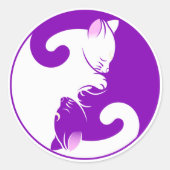 kitten yin yang stickers (Voorkant)