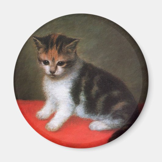 Kittenmagneet:  kunst van George Stubbs Magneet (Voorkant)