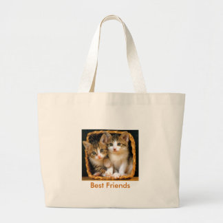 kittens2, Beste vrienden Grote Tote Bag