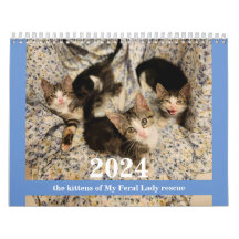 Kittens! 2024 My Feral Lady kitten kalender