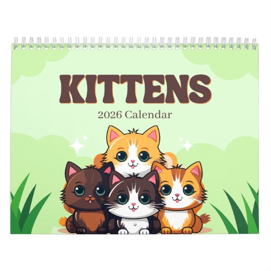 Kittens 2026 Calendar Kalender (Hoes)