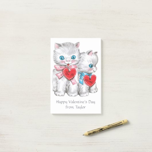  Kittens aangepaste tekst Post-it notities Post-it® Notes (Op bureau)