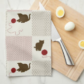 Kittens Achtergronden Theedoek (Quarter Fold)