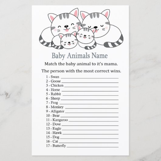 Kittens Baby Animals Name Game (Voorkant)