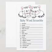 Kittens Baby word scramble game (Voorkant / Achterkant)