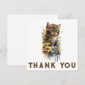 Kittens Bedankkaart (Voorkant / Achterkant)