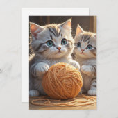 Kittens Bedankkaart (Voorkant / Achterkant)