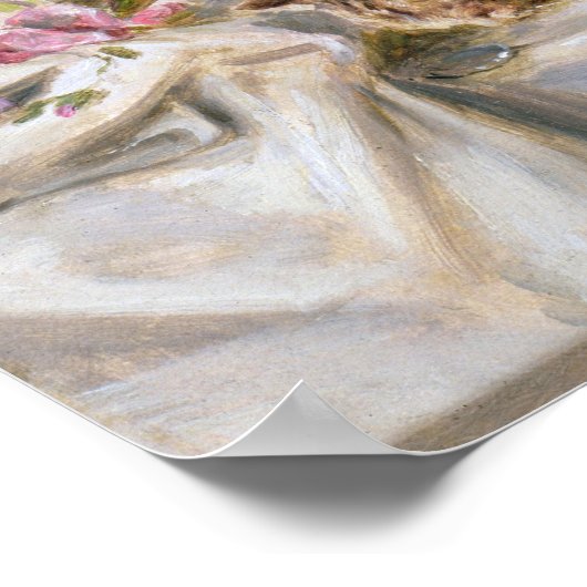 Kittens bij een banket, 19e eeuw poster (Hoek)