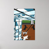 Kittens bij Play Canvas Afdruk (Voorkant)