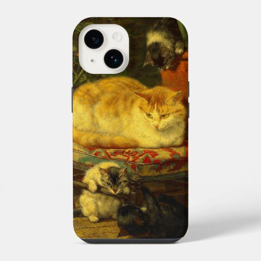 Kittens bij Play iPhone Hoesje (Achterkant)