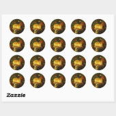 Kittens bij Play Ronde Sticker (Vel)