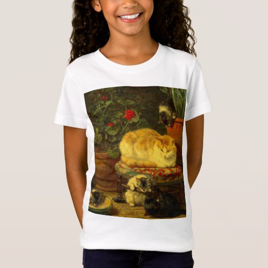 Kittens bij Play T-shirt (Voorkant)