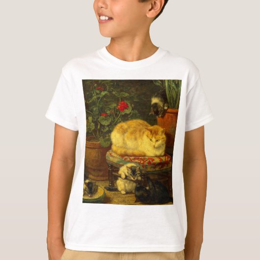 Kittens bij Play T-shirt (Voorkant)