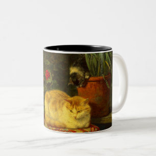 Kittens bij Play Tweekleurige Koffiemok