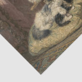 Kittens bij Spel door Henriette Ronner-Knip Tissuepapier (Detail)