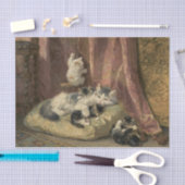 Kittens bij Spel door Henriette Ronner-Knip Tissuepapier (Craft)