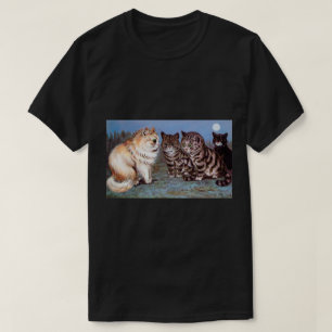 Kittens-bijeenkomst in Moonlight, Louis Wain T-shirt