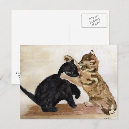 Kittens Briefkaart (Voorkant / Achterkant)