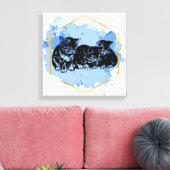 kittens canvas afdruk (Insitu (Woonkamer))