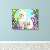 Kittens Canvas Afdruk (Insitu (Houten vloer))
