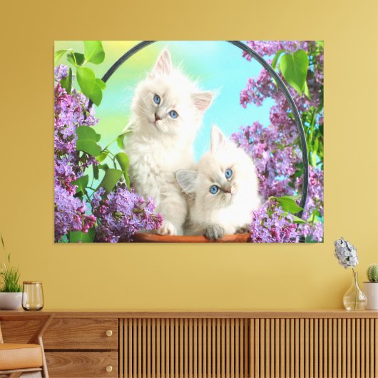 Kittens Canvas Afdruk (Insitu (Woonkamer))