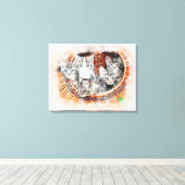 Kittens Canvas Afdruk (Insitu (Houten vloer))