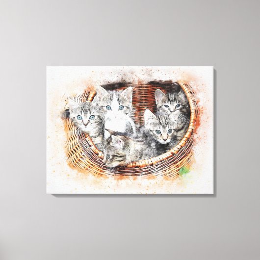 Kittens Canvas Afdruk (Voorkant)