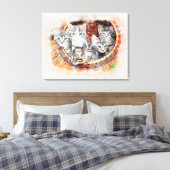 Kittens Canvas Afdruk (Insitu (Slaapkamer))