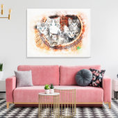 Kittens Canvas Afdruk (Insitu (Woonkamer))