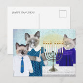 Kittens Chanoeka Briefkaart (Voorkant / Achterkant)