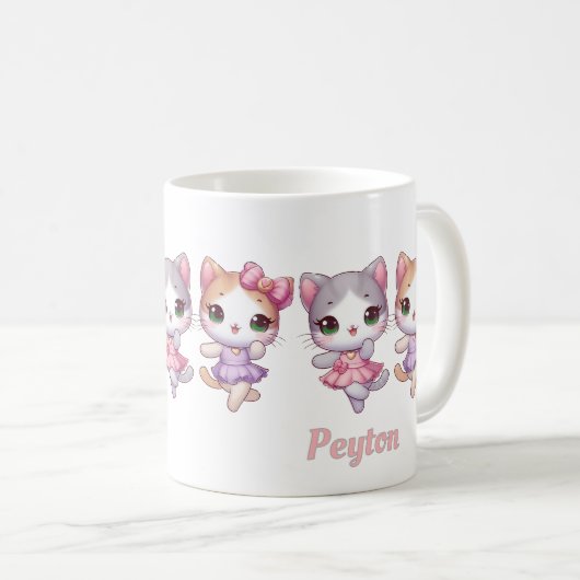 Kittens dansen koffiemok (Voorkant rechts)