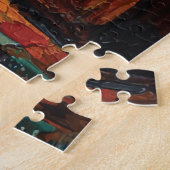 Kittens die de Leeuwreflectie Zien Motiverende Imp Legpuzzel (Zijkant)
