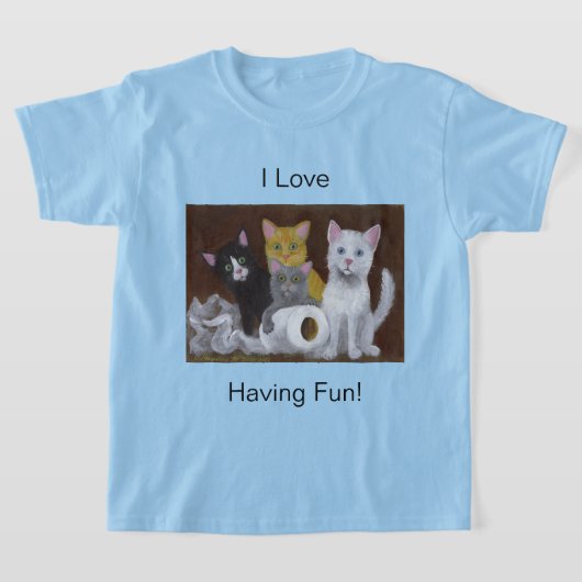 Kittens Die Plezier Hebben T-Shirt (Laagn)