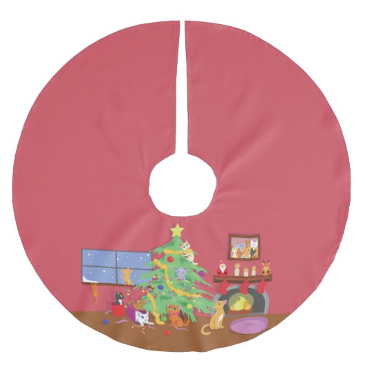 Kittens eerste kerstfeest kerstboom rok (Voorkant)