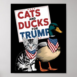 Kittens En Eenden Voor Trump Katten En Eenden Voor Poster