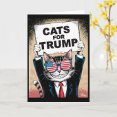 Kittens En Eenden Voor Trump Vance 2024 Katten Voo Kaart (Gele Bloem)