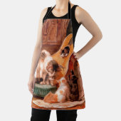 Kittens en Guitar - De Musicians  Kunst Schort (Insitu)